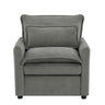 Modern Single Seat Accent Chair With Side Storage Pockets
