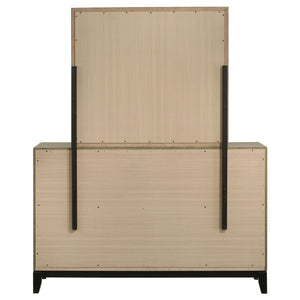 Watson 6-drawer Bedroom Dresser and Mirror Light Taupe
