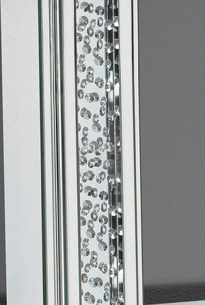 Nysa Mirrored & Faux Crystals Accent Mirror