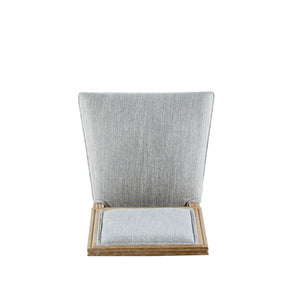 French Country Style Dining Chair With Upholstered Seating And Fluted Legs