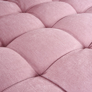 Modern Chaise Lounge Upholstered Sofa Couch With Tufted Seat And Detachable Pillows For Living Room