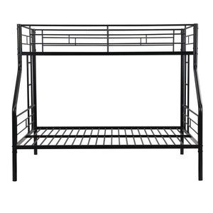 Twin Over Full Bunk Bed With Large Under-Bed Storage - Black