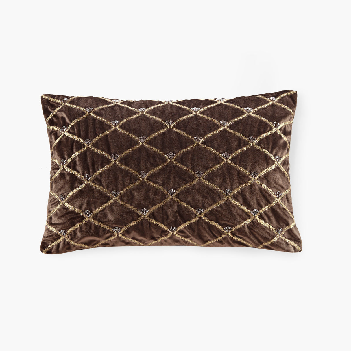 Oblong Decor Pillow Brown 22x15'