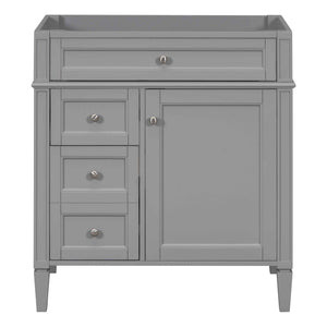 Bathroom Vanity With 2 Drawers and Tip-Out Drawer Storage Cabinet