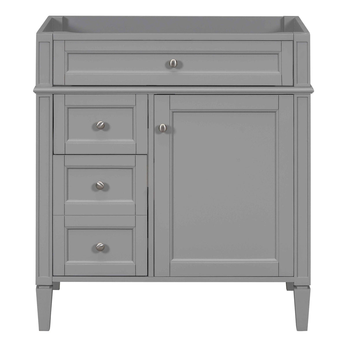 Bathroom Vanity with 2 Drawers and Tip-Out Storage - Multiple Colors