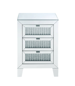 Noralie Mirrored & Faux Diamonds Accent Table