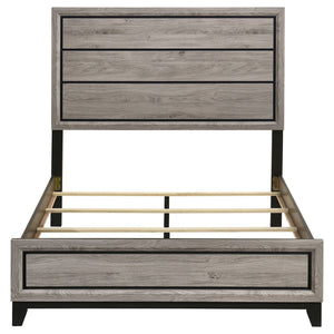 Watson Wood Full Panel Bed Light Taupe