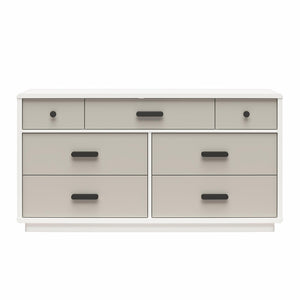 Valencia - 7 Drawer Wide Dresser - Taupe