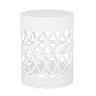 Outdoor Metal Large End Table, Modern Design