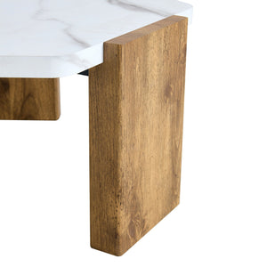 31-Inch Modern-Style Hexagonal Coffee Table