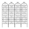 Metal Garden Rustproof Trellis For Climbing Plants Outdoor Flower Support