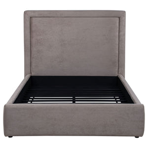 Lawson 54-inch Upholstered Full Panel Platform Bed Mushroom