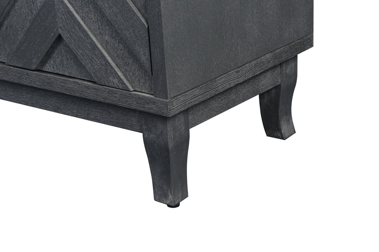 Stronger vintage style buffet cabinet, taupe grey