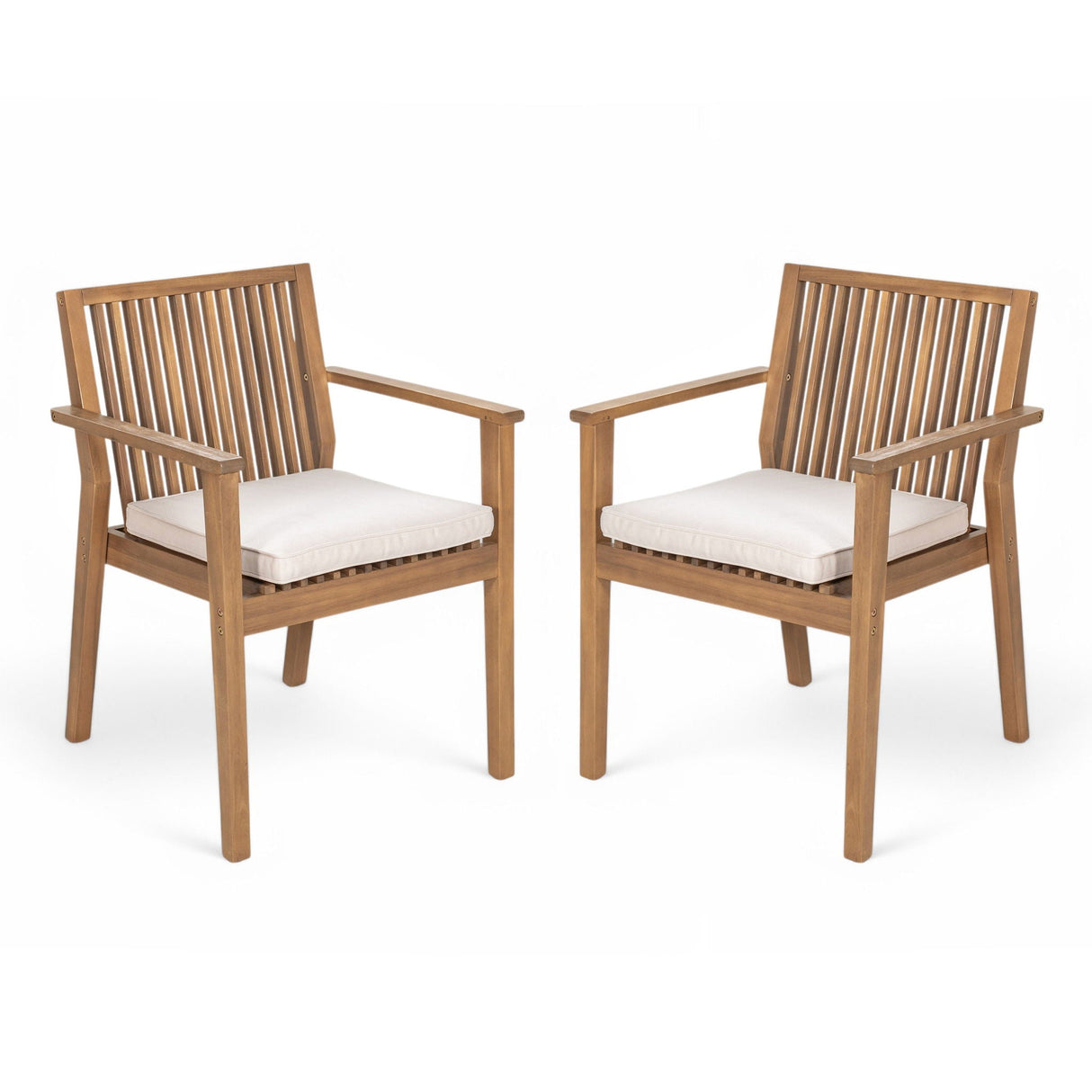 Patio Dining Chair, Comfortable Waterproof Seating (Set of 2)