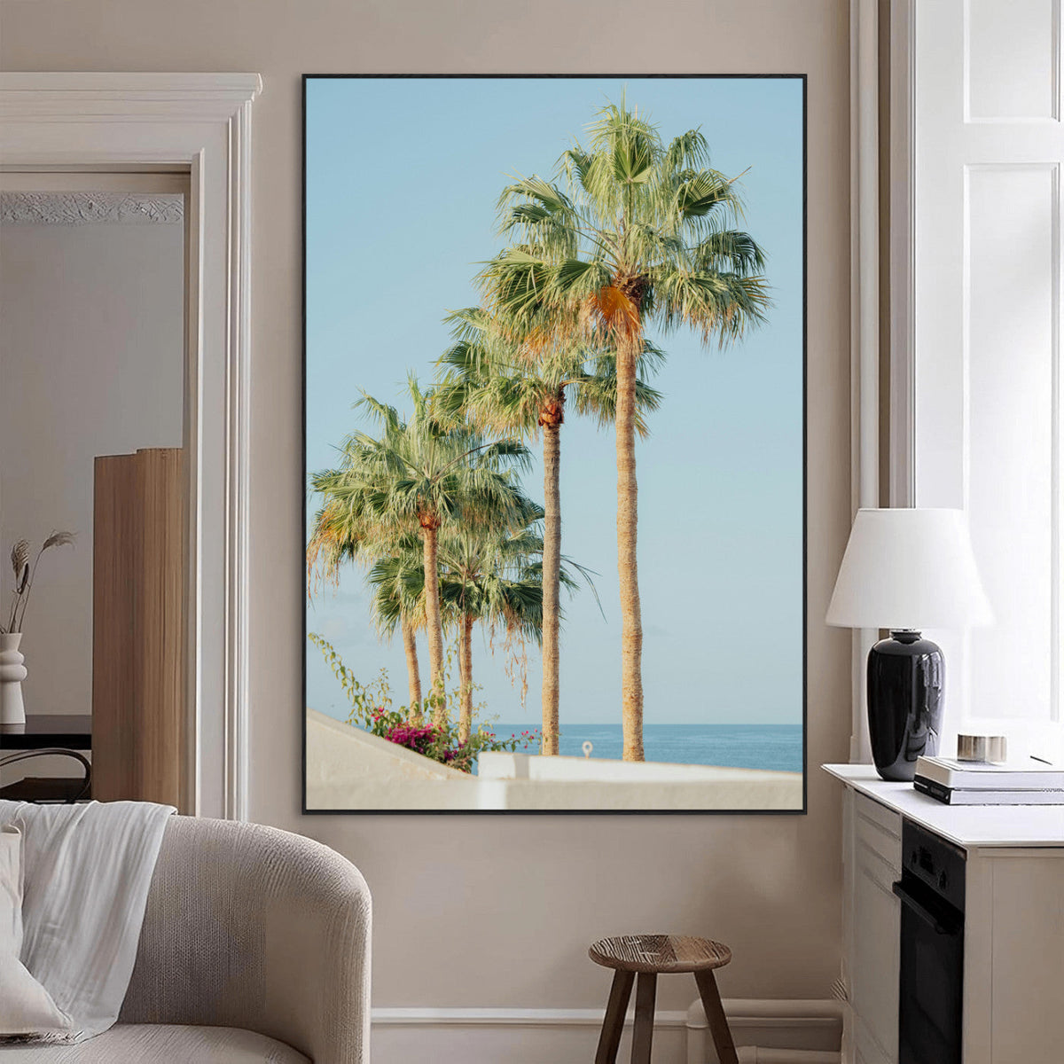 Tropical Ocean Canvas Print – Framed Beach Coastal Nautical