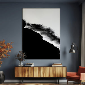 Ocean Wave Wall Art Canvas Print – Framed Abstract