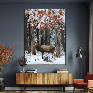 Serene Landscape Wall Art Canvas Print – Framed Winter