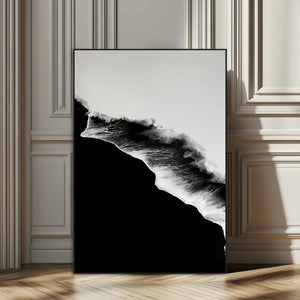 Ocean Wave Wall Art Canvas Print – Framed Abstract