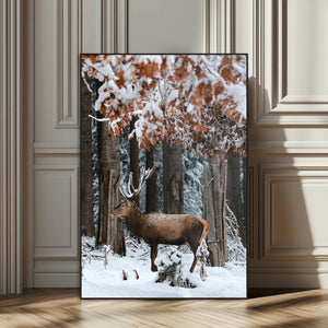 Serene Landscape Wall Art Canvas Print – Framed Winter