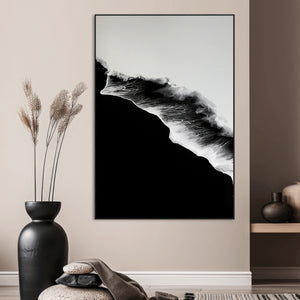 Ocean Wave Wall Art Canvas Print – Framed Abstract