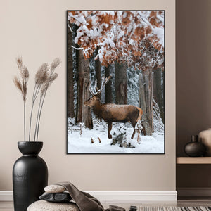 Serene Landscape Wall Art Canvas Print – Framed Winter