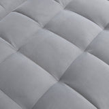 Modern Velvet Loveseat Futon Sofa Couch with Pullout Bed