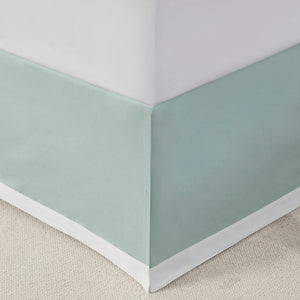Oversized Cotton Jacquard Comforter Set Aqua King
