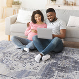 NAAR PAYAS Collection Medallion Non-Shedding  and Stain Resistant Area Rug