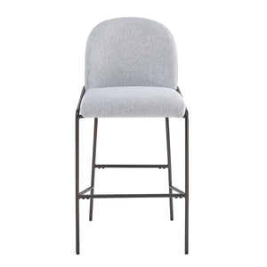 Galen Indoor Metal Upholstered Barstool