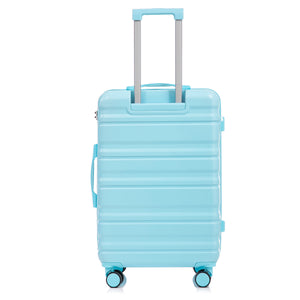 HIFINE Tourist 3-Piece ABS Spinner Wheel Luggage Set (Blue)