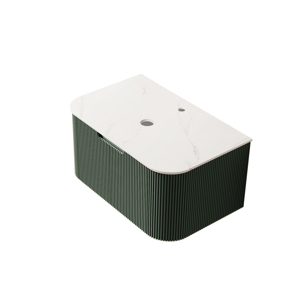 DINA 30" Wall Mounted Plywood Cabinet with Carrara