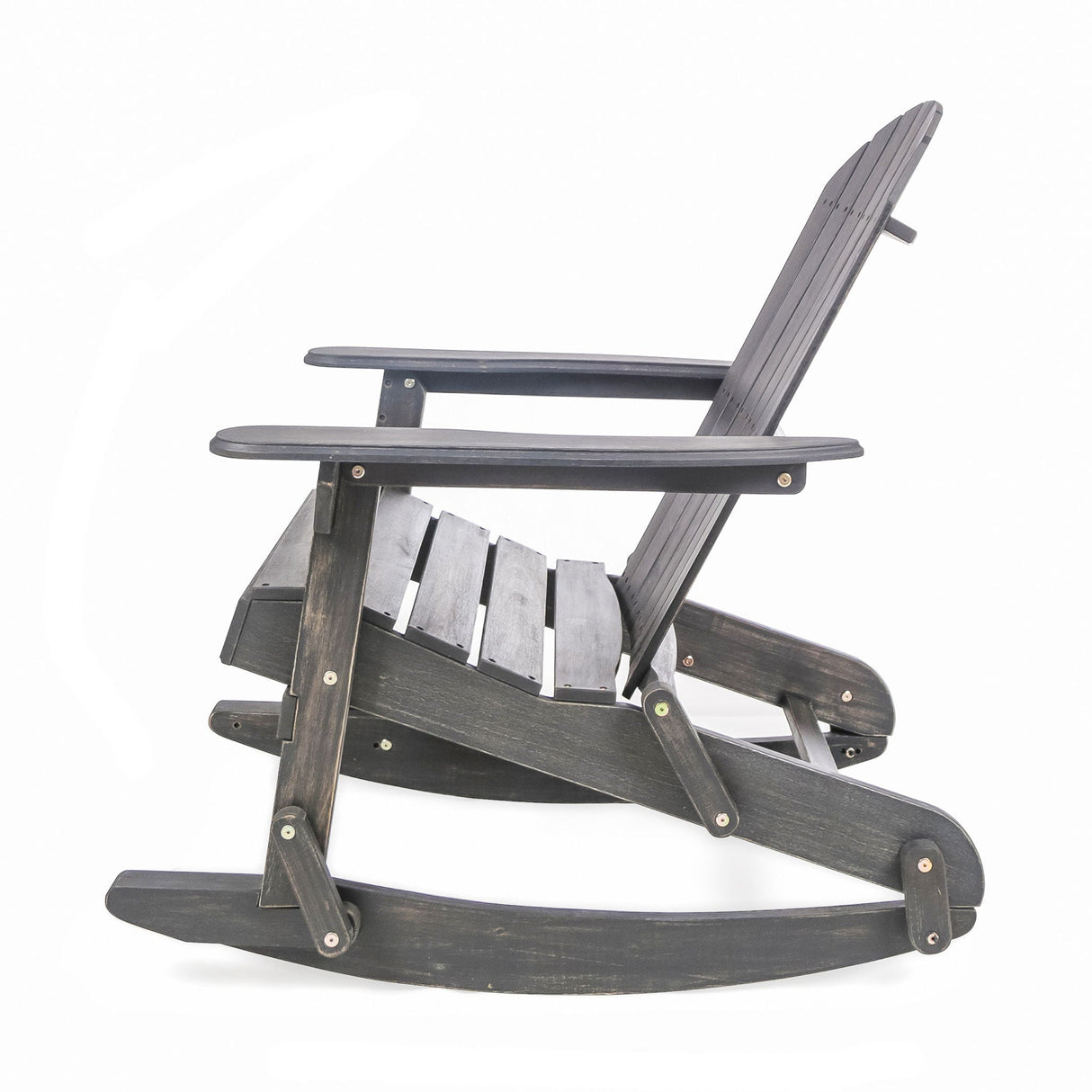 Outdoor Adirondack Rocking Chair With Hand Crafted Details