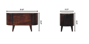 Rounded Lid Up Blanket Box