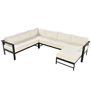 U-Style U-Shaped Outdoor Sectional Sofa Set