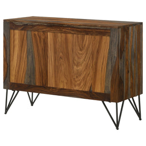 Komomo - 1 Adjustable Shelf Accent Cabinet - Gray