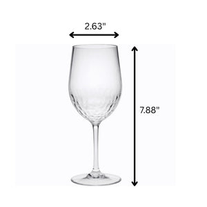 Tritan Hammer - Leadingware Unbreakable Design Plastic Wine Glasses (Set of 4), Bpa Free, 12Oz - Clear