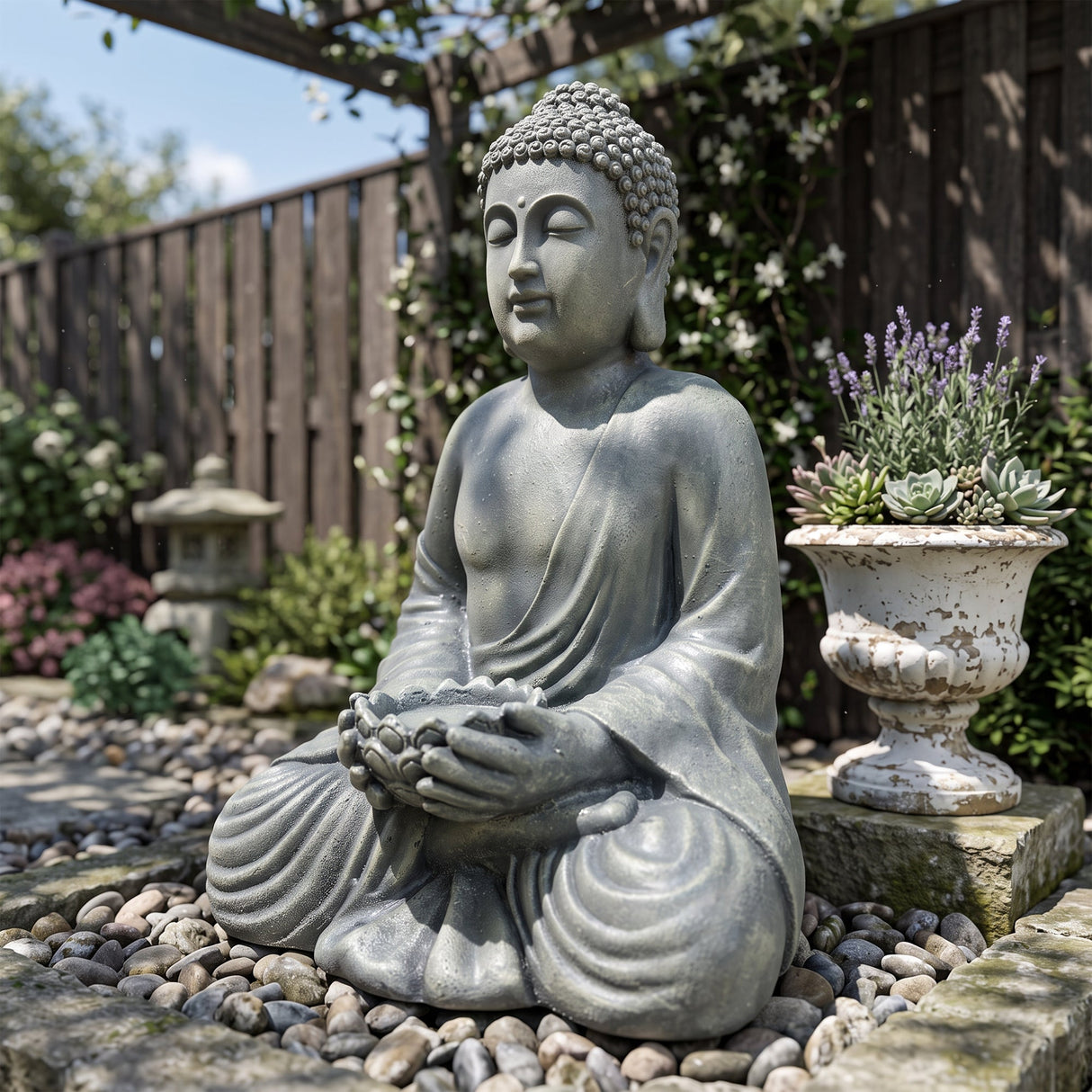 Magnesium Oxide Buddha Statue