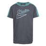Boys Nike Dri-FIT Swoosh Graphic Tee - Size 6 Medium Grey