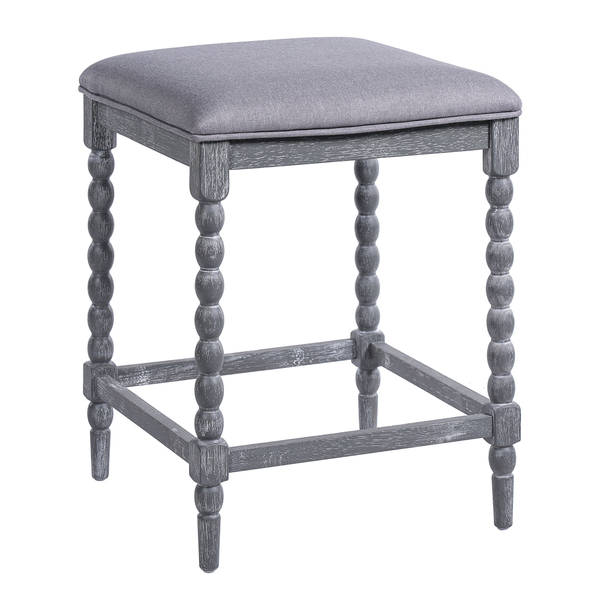 26" Counter Stools - Set of 2 with Upholstered Seat