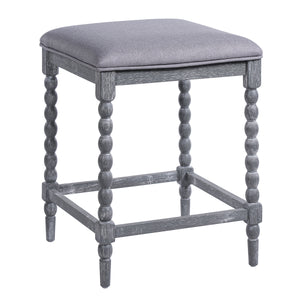 26" Counter Stools - Set of 2 with Upholstered Seat
