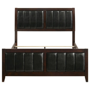 Carlton Wood Queen Panel Bed Cappuccino