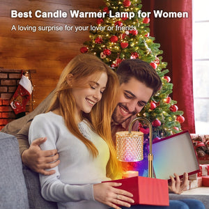 Candle Warmer Lamp with Timer – Dimmable Height Adjustable Wax Melter for Jar