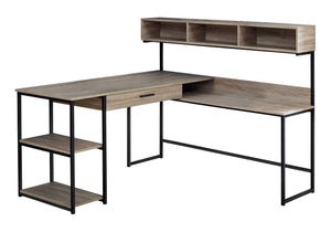 Computer Desk, Home Office, Corner, Storage Drawers, L Shape, Contemporary & Modern
