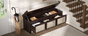 TREXM 48" Entryway Shoe Bench