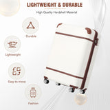 20 in hard side 2 piece lightweight suitcase set with spinner wheels