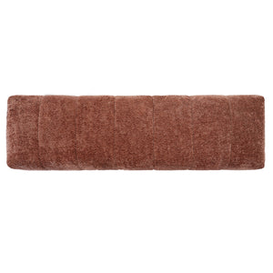 Rust Red Boucle Indoor Dining Bench