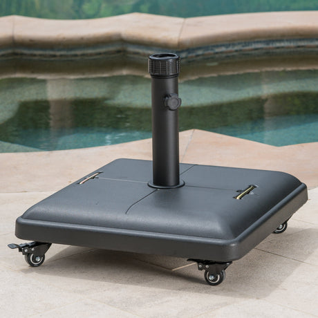 Wheelie umbrella base