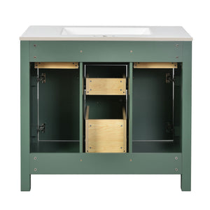 Bathroom Vanity With Sink Combo Set, Modern Bathroom Cabinet With 4 Drawers