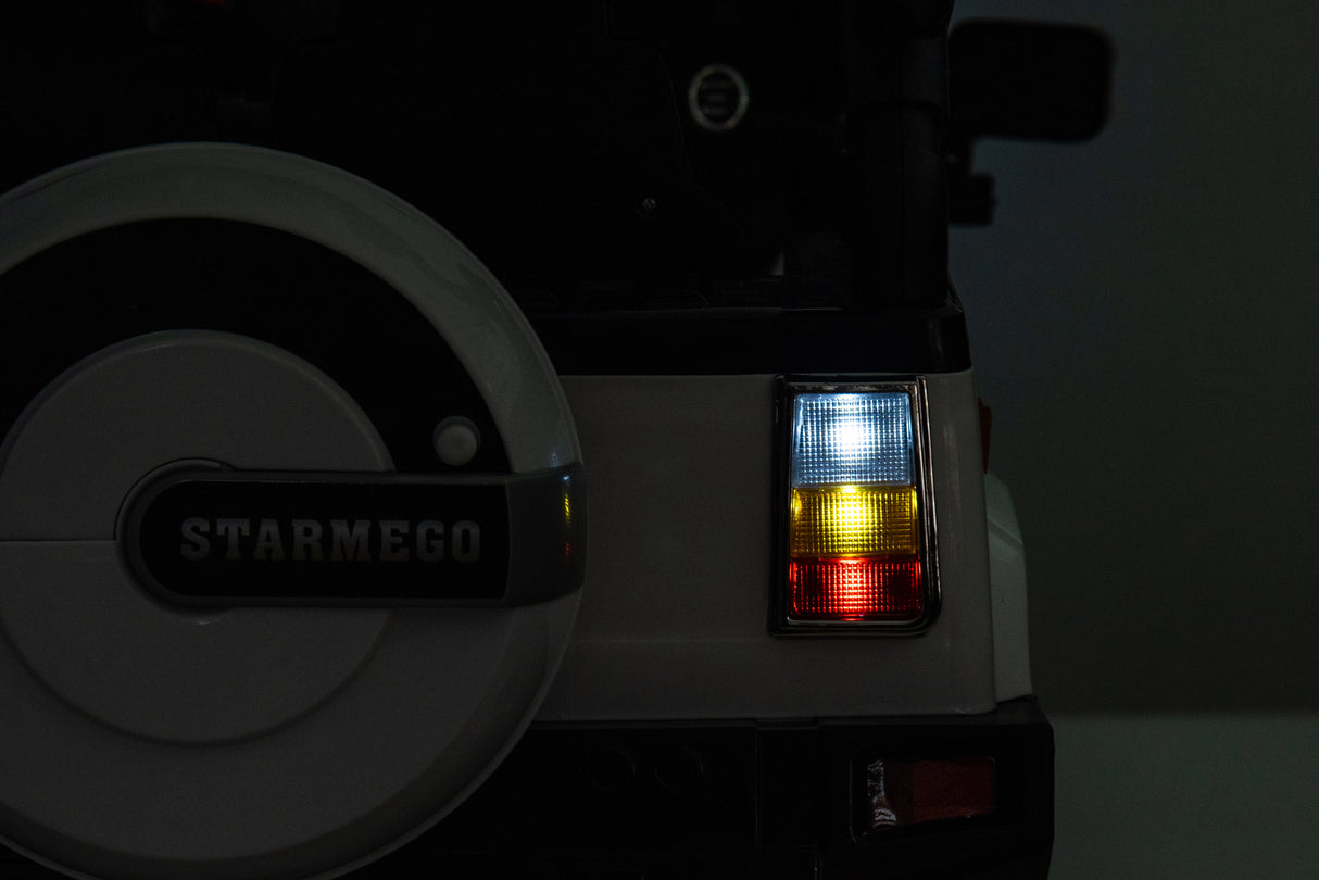 Electric Ride-On Car for Kids with Leather Seat and Four-Wheel Drive