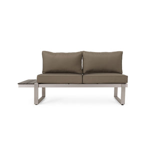 Sterling Outdoor V Shaped 5 Seater Sofa Set With Cushions